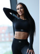 Crop top HYPNOTIZE K129 czarny MITARE