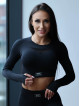 Crop top HYPNOTIZE K129 czarny MITARE