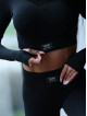 Crop top HYPNOTIZE K129 czarny MITARE