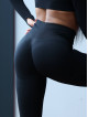 Legginsy damskie modelujące wyszczuplające czarne PUSH UP HYPNOTIZE K130 MITARE