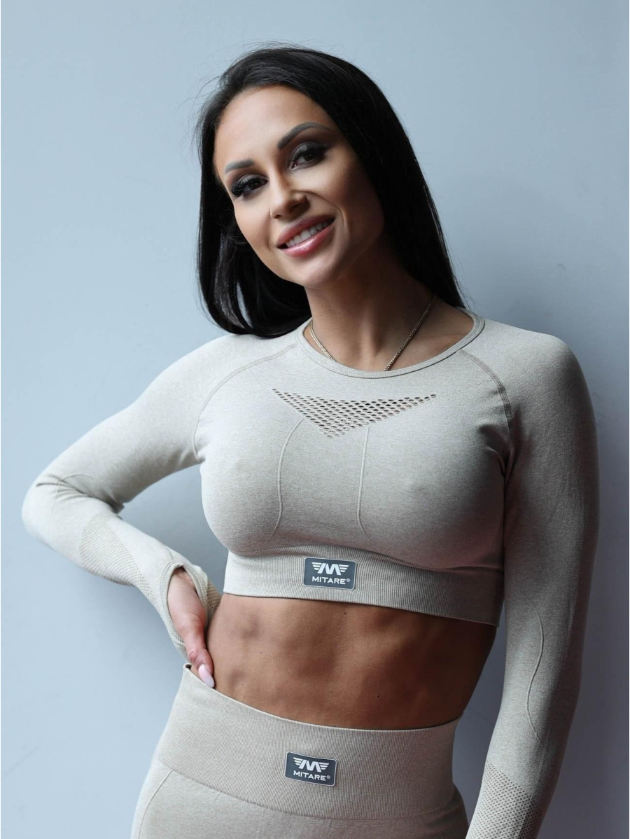 Crop top HYPNOTIZE K129 cappuccino MITARE