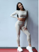 Legginsy damskie modelujące wyszczuplające cappuccino PUSH UP HYPNOTIZE K130 MITARE