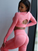 Crop top HYPNOTIZE K129 różowy MITARE