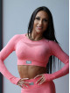 Crop top HYPNOTIZE K129 różowy MITARE