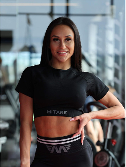 Koszulka SLIM PUSH UP K117 czarna MITARE